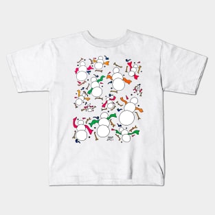 DIY Snow People Kits Kids T-Shirt